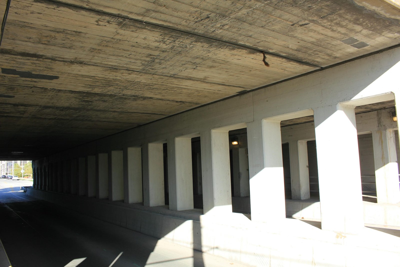 Under bridge